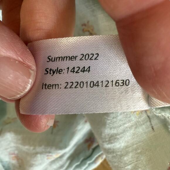 Marine Layer Men's Shirt L Green Cotton Palm Tree Print Button Up Coastal Preppy - Picture 12 of 12